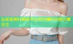 仙某某黑料揭秘平台实时爆料功能引爆关注
