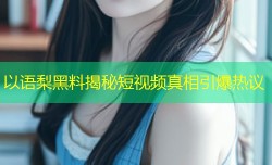 以语梨黑料揭秘短视频真相引爆热议