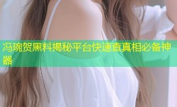 冯琬贺黑料揭秘平台快速查真相必备神器