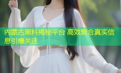 内蒙古黑料揭秘平台 高效聚合真实信息引爆关注