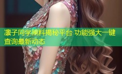 凛子同学黑料揭秘平台 功能强大一键查询最新动态