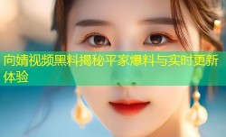 向婧视频黑料揭秘平家爆料与实时更新体验