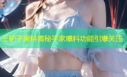三驴子黑料揭秘平家爆料功能引爆关注