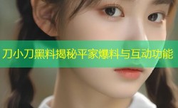 刀小刀黑料揭秘平家爆料与互动功能