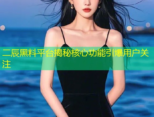 二辰黑料平台揭秘核心功能引爆用户关注  第1张