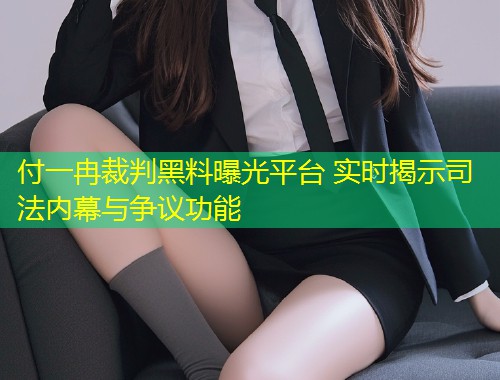 付一冉裁判黑料曝光平台 实时揭示司法内幕与争议功能  第2张