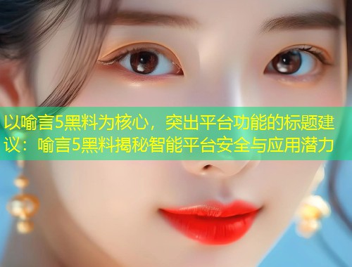 以喻言5黑料为核心，突出平台功能的标题建议：喻言5黑料揭秘智能平台安全与应用潜力  第1张