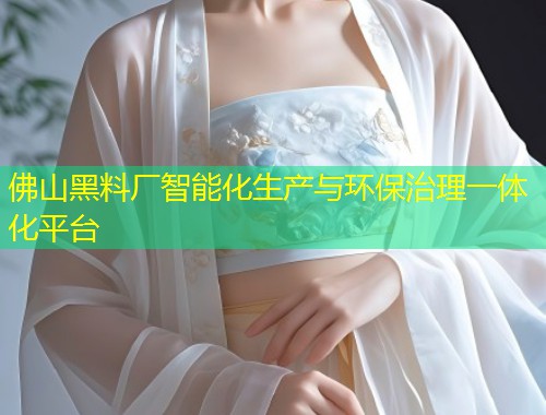 佛山黑料厂智能化生产与环保治理一体化平台  第1张